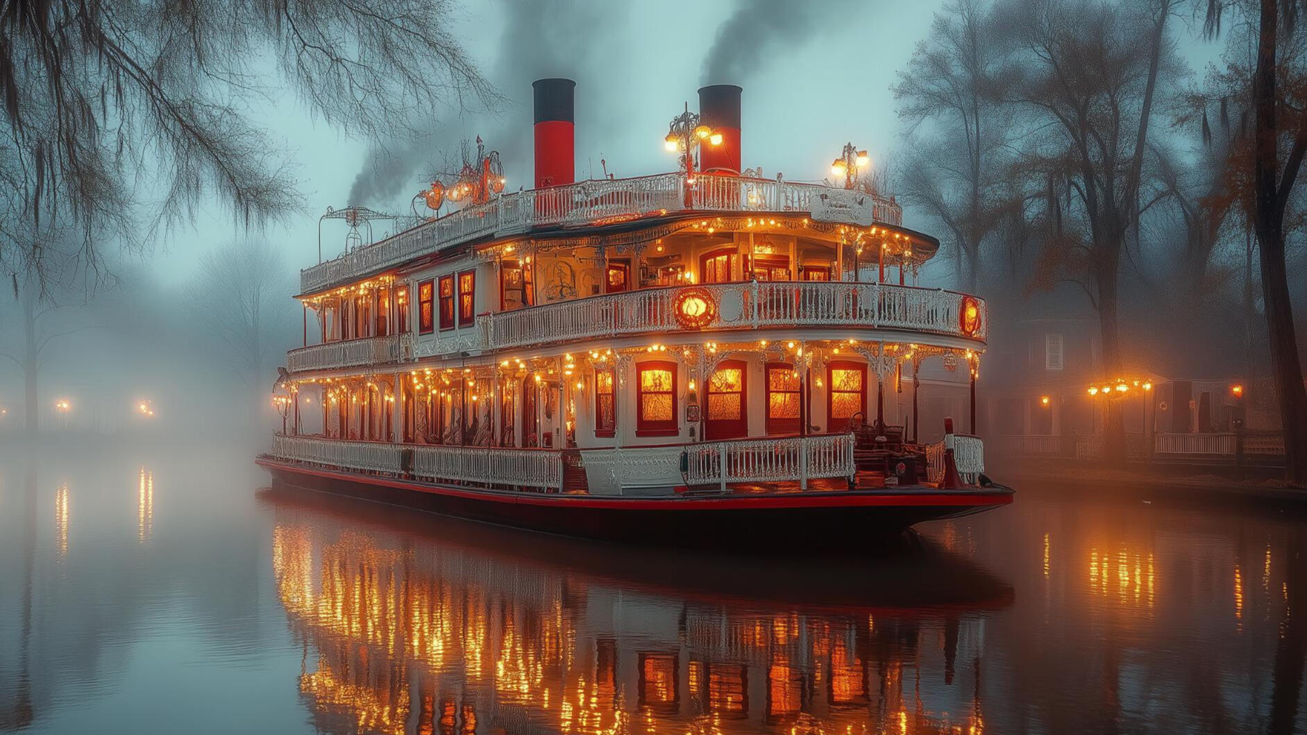 Old Time Casino River Boat River Boat with Casino Theme
